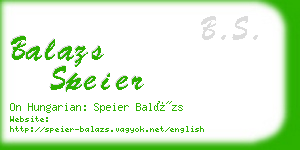 balazs speier business card